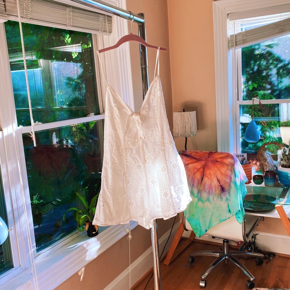 White Picolina Romper Sunflower Lasercut Tie - Picture 6 of 10